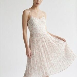 Hollister Floral White and Pink Dress